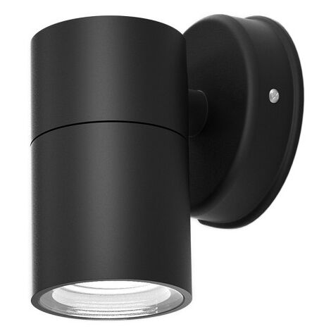 becala applique extérieure 1xgu10 noir ip44 11,3x7,3x11,3 cm