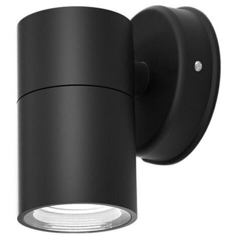 becala außenwandleuchte 1xgu10 schwarz ip44 11,3x7,3x11,3 cm