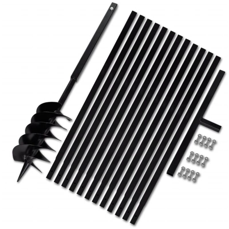 Vidaxl - Bêche et tarière manuelle 150 mm avec Rallonge 13 m acier