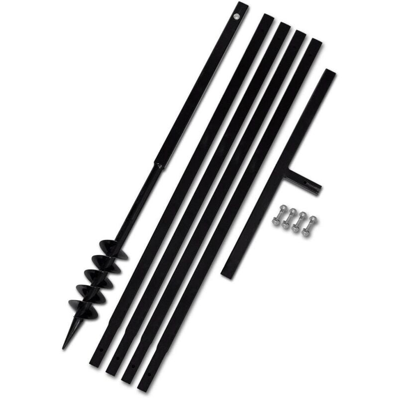 Bêche et tarière manuelle 80 mm avec rallonge mèche outils garage atelier bricolage