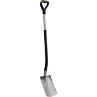 Bêche métal ergonomique à rebord et bord droit FISKARS 1001411
