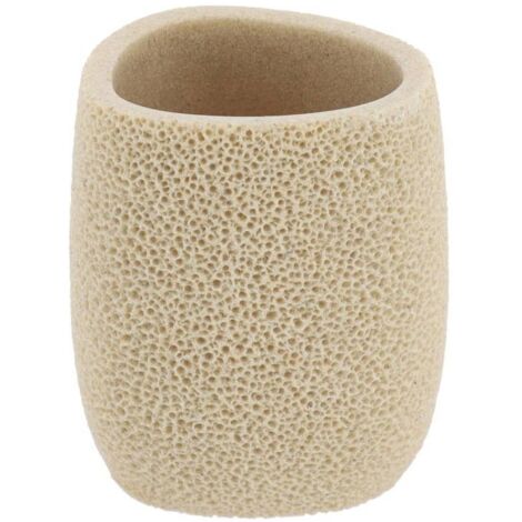 Becher aus polyresin mit meeresschwamm-effekt - natürlich - Tendance
