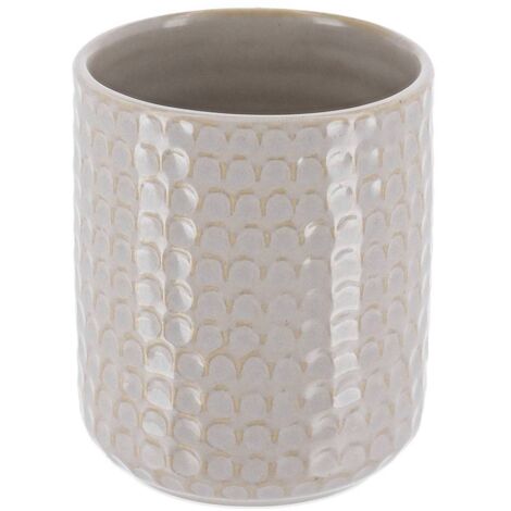 Becher aus steinzeug, lackiert in schildpattoptik - beige - Tendance