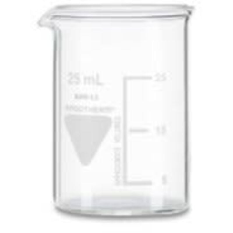 Rs Pro - Bécher Verre borosilicate, 25ml ( Prix pour Paquet de 10 )