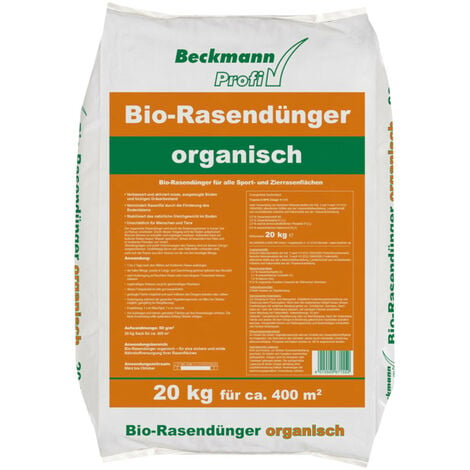 BECKMANN PROFI Bio Rasendünger 20 kg Biodünger Rasennaturdünger Naturdünger