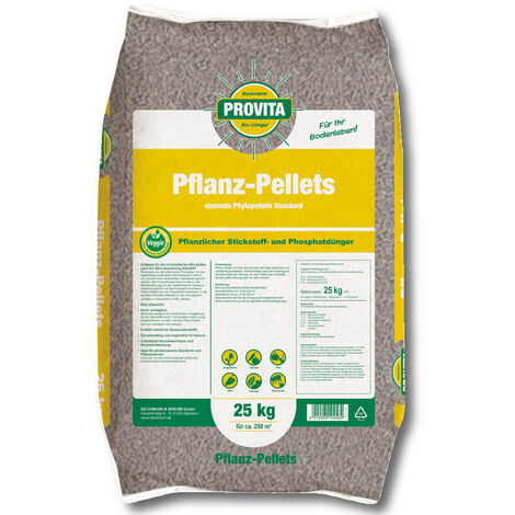 BECKMANN PROFI Provita granulés organiques pour plantes 25 kg engrais pour plantes NPK 6 4 1