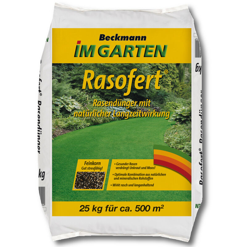 Rasofert engrais à gazon 25 kg effet à long terme organique-minéral - Beckmann