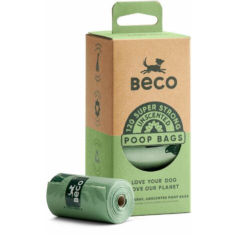 Beco Degradable Poop Bags Unscented 120 Pack 264853