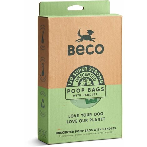 Beco Degradable Poop Bags with Handles Unscented 120 264856