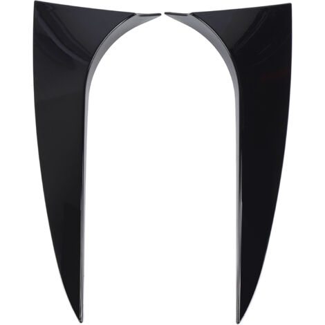 Becquet latéral de fenêtre arrière gauche droite, 2 pièces, couvercle de garniture d'aile noir brillant pour frein de tir de classe CLA X117 2013 à 2019.