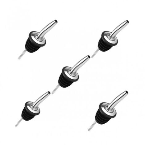 Becs verseurs - ANAWAKIA - Lot de 5 - Acier inoxydable - Bouchon en caoutchouc - 11 cm