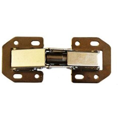 BECUSA bisagra oculta 415 niquelada , Bisagra oculta 415 Unida entre sí por una espiga. Bisagra para todo tipo de muebles. Queda oculta al cerrar la puerta. - Metal. - 100 mm.