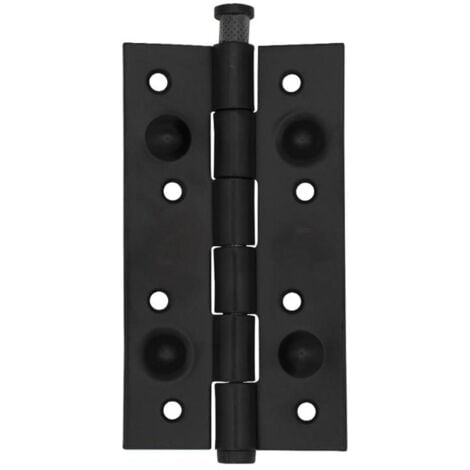 BECUSA bisagra seguridad 905 corta cuadrada negra pnc , Bisagra de seguridad corta 905PNC Becusa Canto cuadrado Acabado en negro Tamaño: 150x80x3 mm.