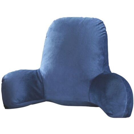 Bed back cushion with armrest support, reading chair, car seat, sofa rest cushion ()