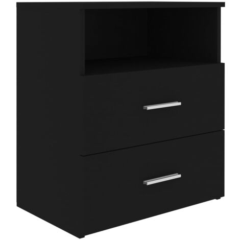 Bed Cabinet Black 50x32x60 cm vidaXL