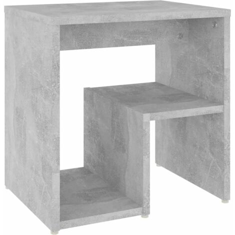 Bed Cabinet Concrete Grey 40x30x40 cm Engineered Wood vidaXL