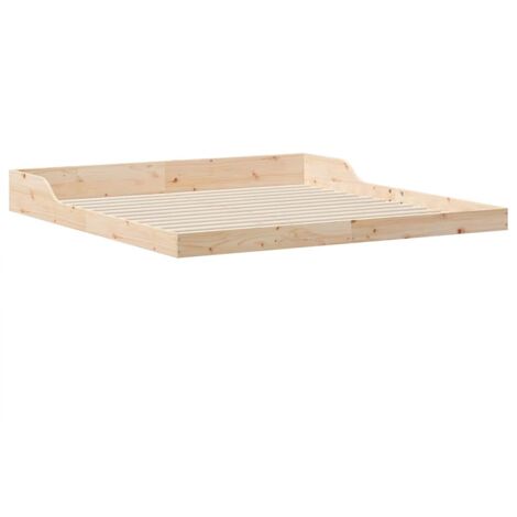 Bed Frame Brown 180 x 210 cm Solid Pine Wood vidaXL