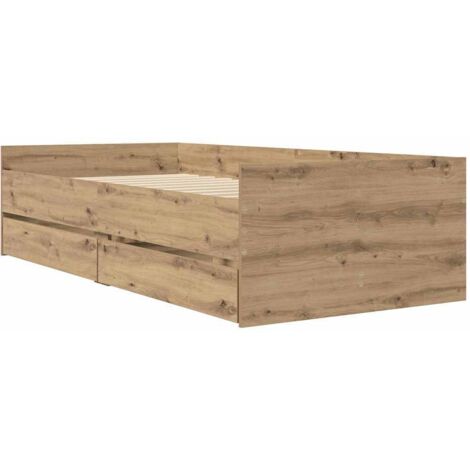 3FT SINGLE WOODEN Storage Bed Frame With Drawers And Shelves For Kids - View #4