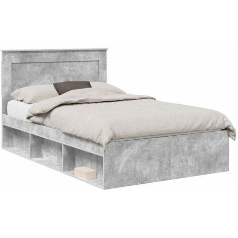 Bed Frame with Headboard Concerte 120 x 190 cm Solid Pine Wood vidaXL
