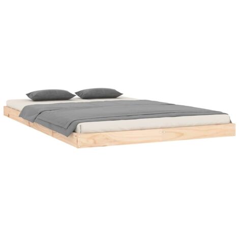 Bed Frame without Mattress 120x200 cm Solid Wood Pine vidaXL