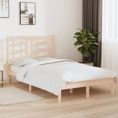 Bed Frame without Mattress 120x200 cm Solid Wood Pine vidaXL