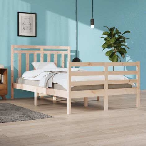 Bed Frame without Mattress 120x200 cm Solid Wood vidaXL