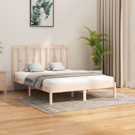 Bed Frame without Mattress 160x200 cm Solid Wood vidaXL
