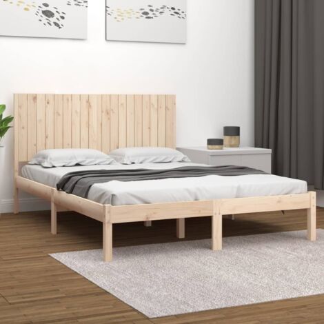 Bed Frame without Mattress 180x200 cm Super King Solid Wood vidaXL