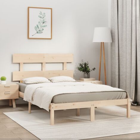 Bed Frame without Mattress 180x200 cm Super King Solid Wood vidaXL