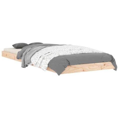 JINLEFU 75x190 cm Small Single Small Single Solid Wood Pine vidaXL