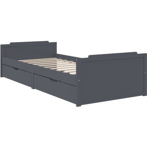 3FT SINGLE WOODEN Storage Bed Frame With Drawers And Shelves For Kids - View #10