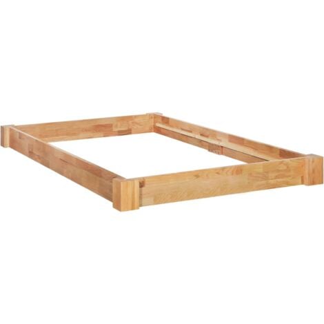 Bed Frame without Mattress Solid Oak Wood 120x200 cm vidaXL