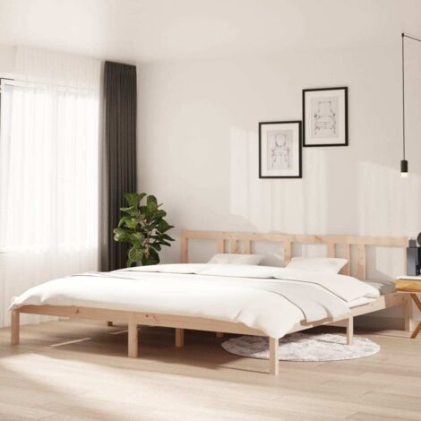 Bed Frame without Mattress Solid Wood 200x200 cm vidaXL