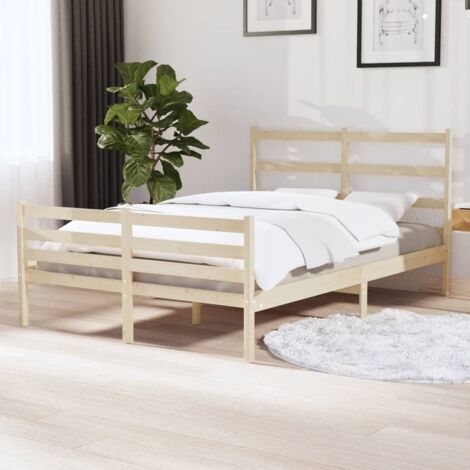 Bed Frame without Mattress Solid Wood Small Double vidaXL