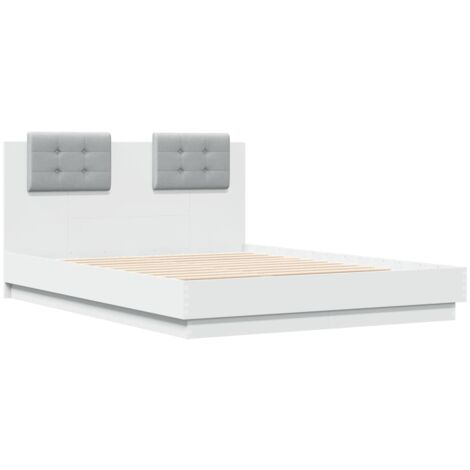 Bed Frame without Mattress White 120x190 cm Small Double vidaXL