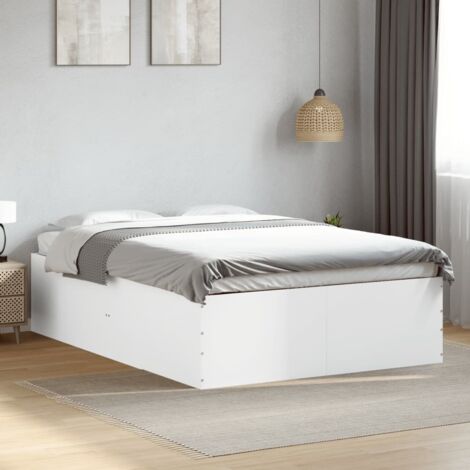Bed Frame without Mattress White 120x190 cm Small Double vidaXL
