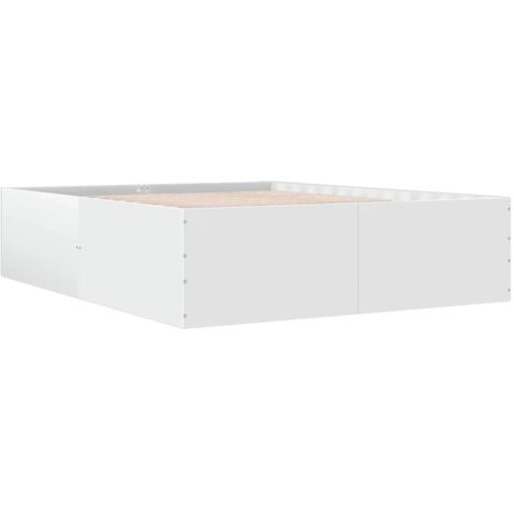 Bed Frame without Mattress White 160x200 cm vidaXL