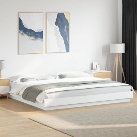 Bed Frame without Mattress White 180x200 cm Super King vidaXL