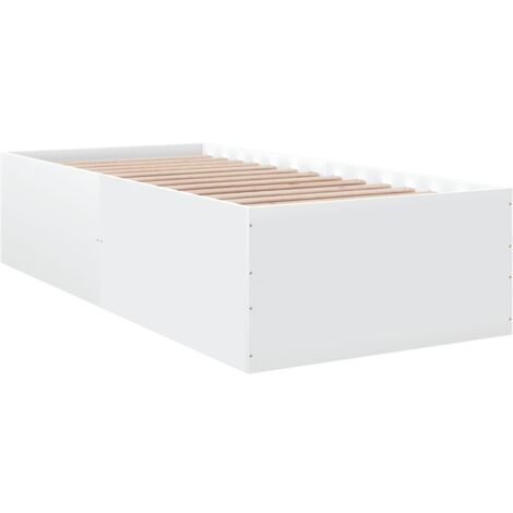 Bed Frame without Mattress White 90x200 cm vidaXL