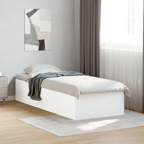 Bed Frame without Mattress White 90x200 cm vidaXL