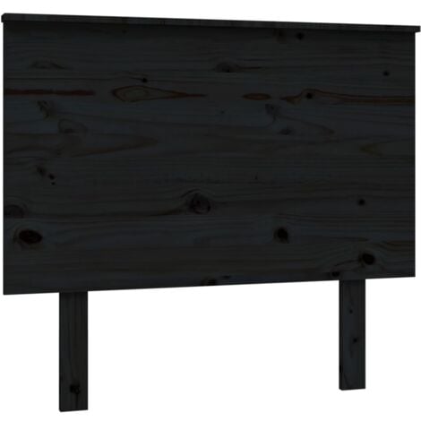 JINLEFU Black 94x6x82.5 cm Solid Wood Pine vidaXL