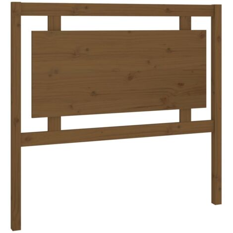 Bed Headboard Honey Brown 105.5x4x100 cm Solid Pine Wood vidaXL