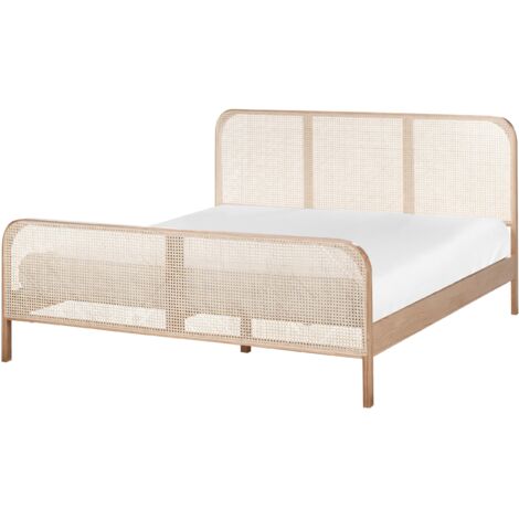 Bed Pine Wood GONFARON 180 x 200 cm (EU Super King) Light Brown