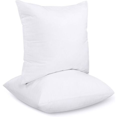Bedding Coussins de Garnissage 45 x 45 cm (Lot de 2), Coussin à Recouvrir, Oreillers Intérieur, Rembourrage Coussins (Blanc)