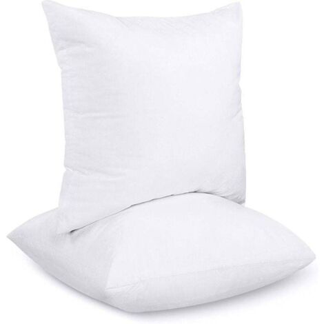 Bedding Coussins de Garnissage 45 x 45 cm (Lot de 2), Coussin à Recouvrir, Oreillers Intérieur, Rembourrage Coussins (Blanc)