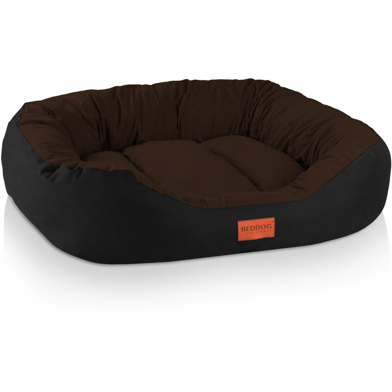 

BedDog® 2 en 1 colchón para perro BONA L hasta XXXL, 6 colores, cama para perro, sofá para perro, cesta para perro:XL, MOCCA (marron/negro) - MOCCA