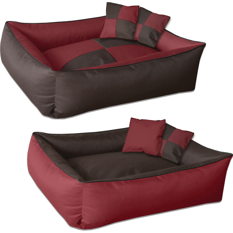 

BedDog® 2en1 colchón para perro MAX QUATTRO L hasta XXXL, 9 colores, cama, sofá,cesta para perro:XL, SULTAN (rojo/negro) - SULTAN (rojo/negro)