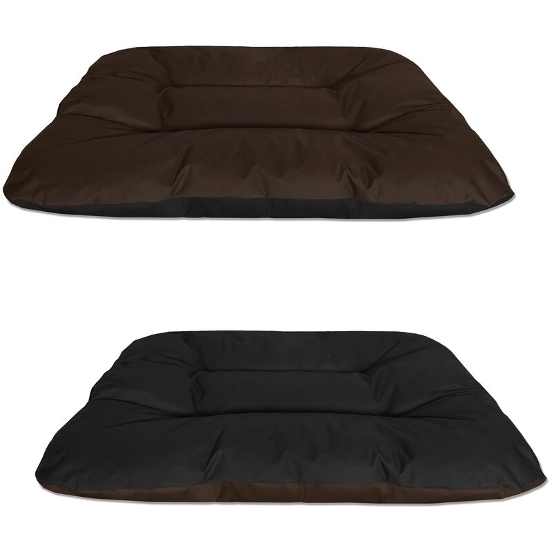 

BedDog® 2en1 colchón para perro REX L hasta XXXL, 9 colores, cama, sofá, cesta para perro:XXL, MOCCA (marron/negro) - MOCCA (marron/negro)