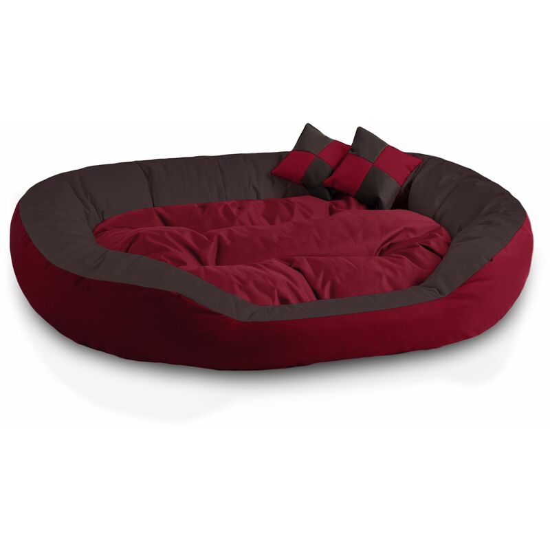 

BedDog® 4en1 colchón para perro SABA L hasta XXXL, 7 colores, cama, sofá, cesta para perro:XXL, SULTAN (rojo/negro) - SULTAN (rojo/negro)