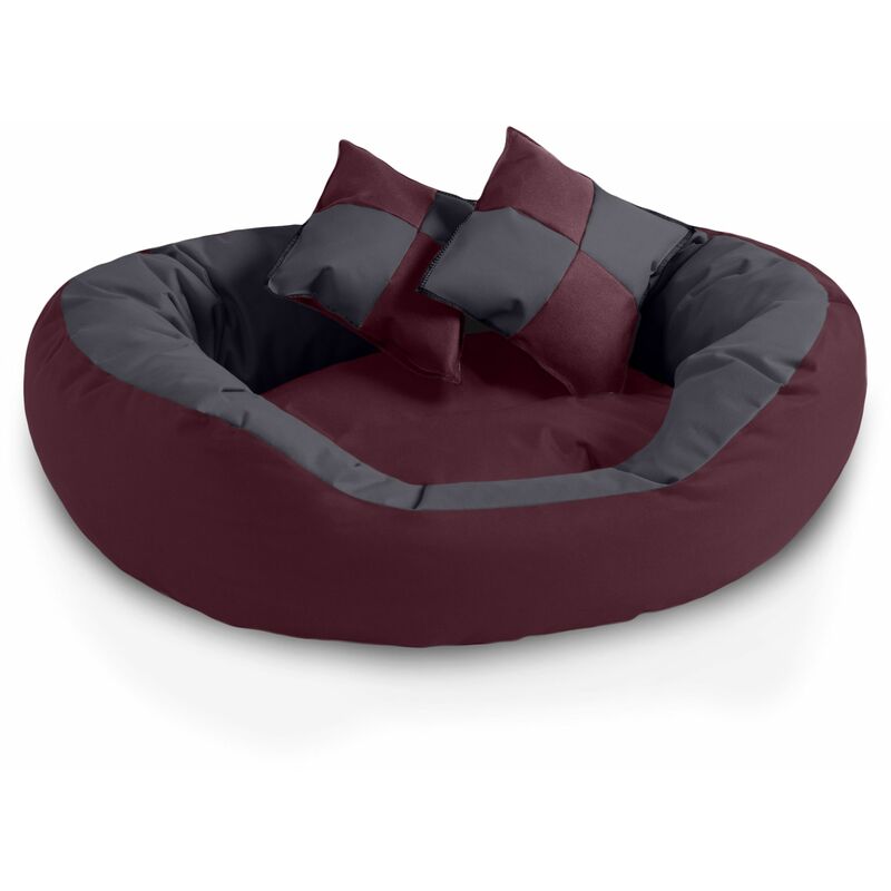 

BedDog® 4en1 colchón para perro SABA L hasta XXXL, 7 colores, cama, sofá, cesta para perro:L, CHERRY-ROCK (burdeos/gris) - CHERRY-ROCK (burdeos/gris)